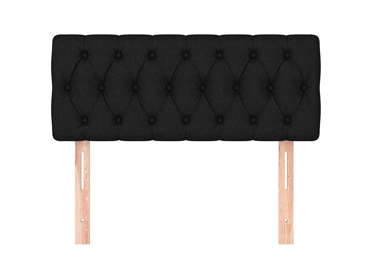 Tête de lit accessoire tissu noire 90 x 7 x 78 cm TDL0202069