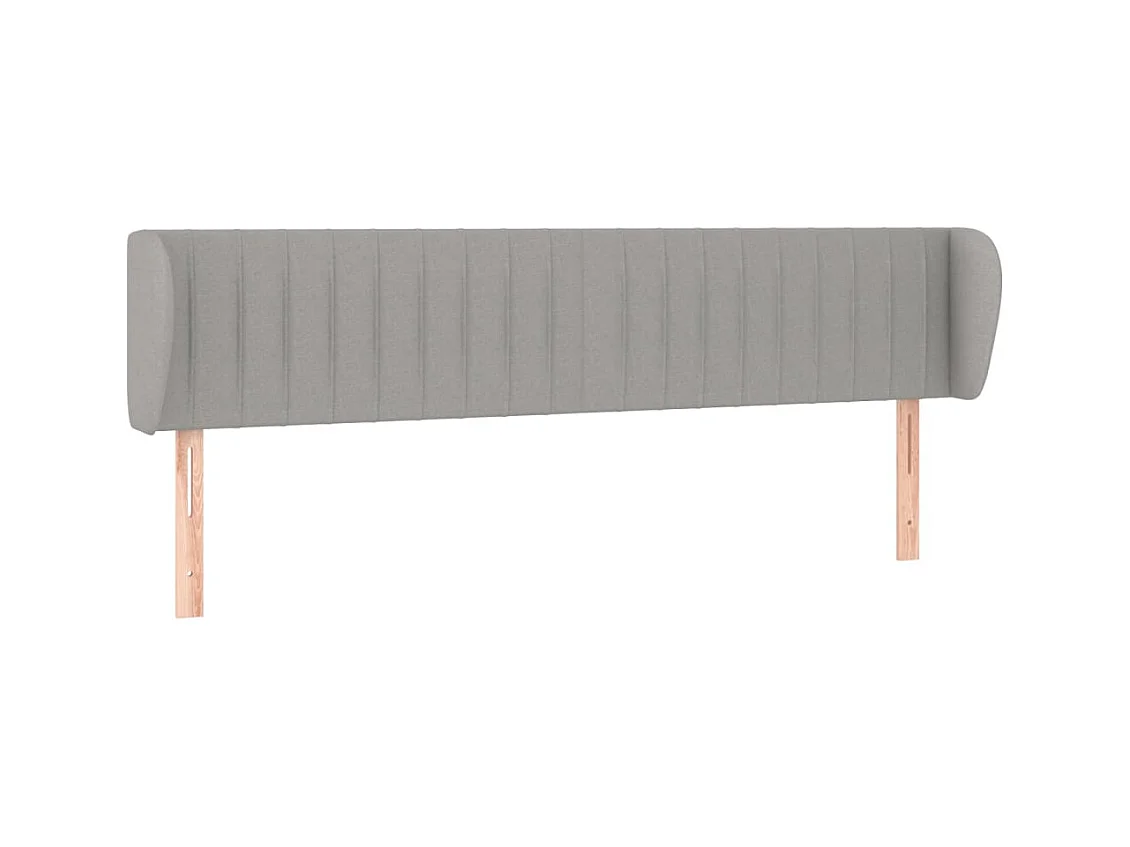 Tête de lit accessoire tissu grise 183 x 23 x 88 cm TDL0205201