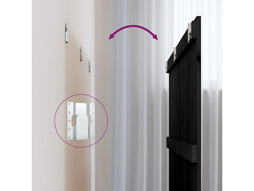 Tête de lit accessoire bois marron 185 x 3 x 90 cm TDL0202514