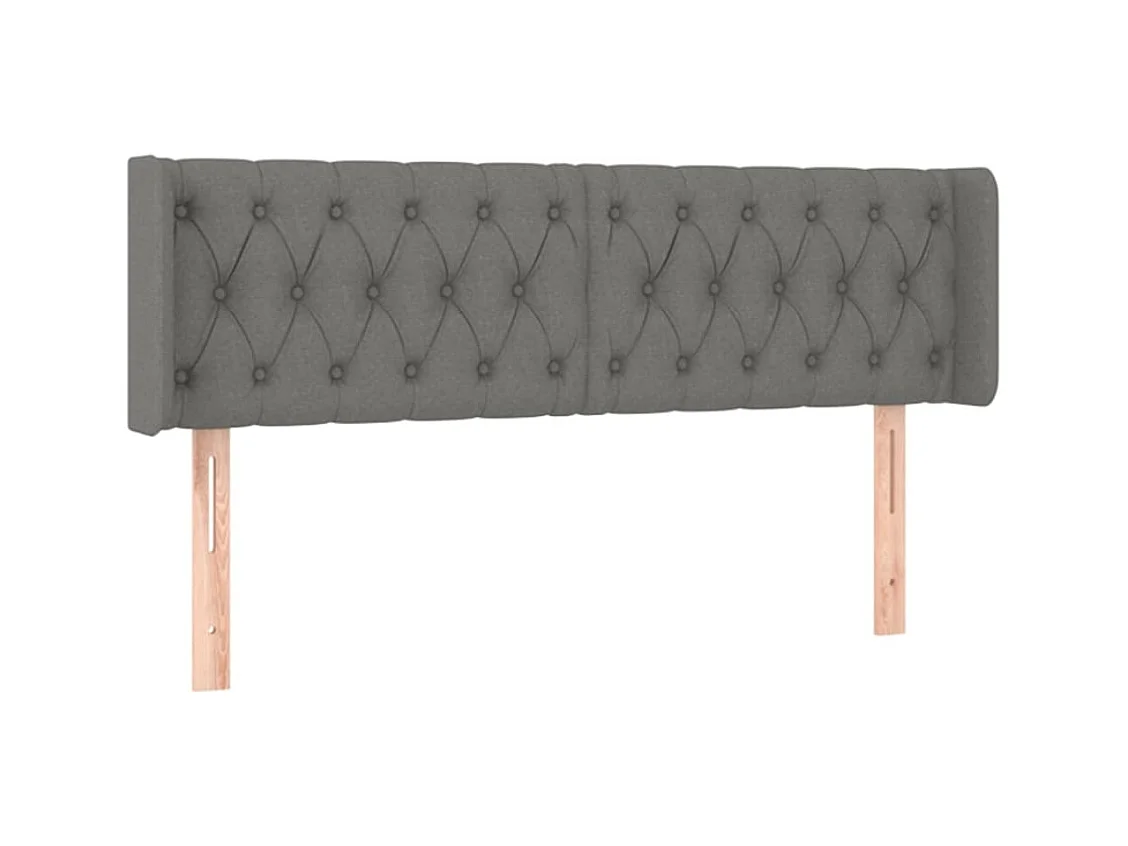 Tête de lit accessoire tissu grise 147 x 16 x 88 cm TDL0205013