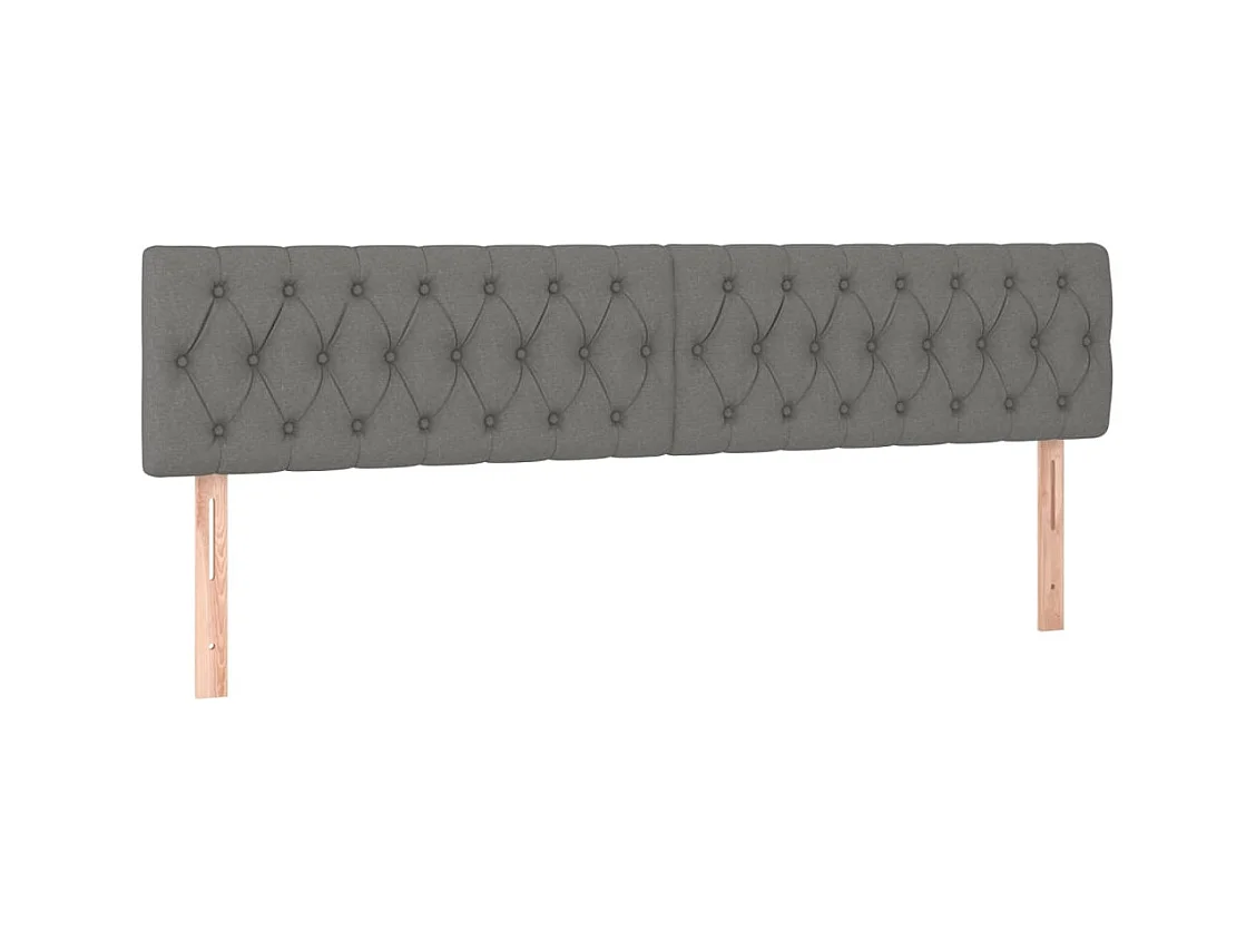 Tête de lit accessoire tissu grise 180 x 7 x 88 cm TDL0206335
