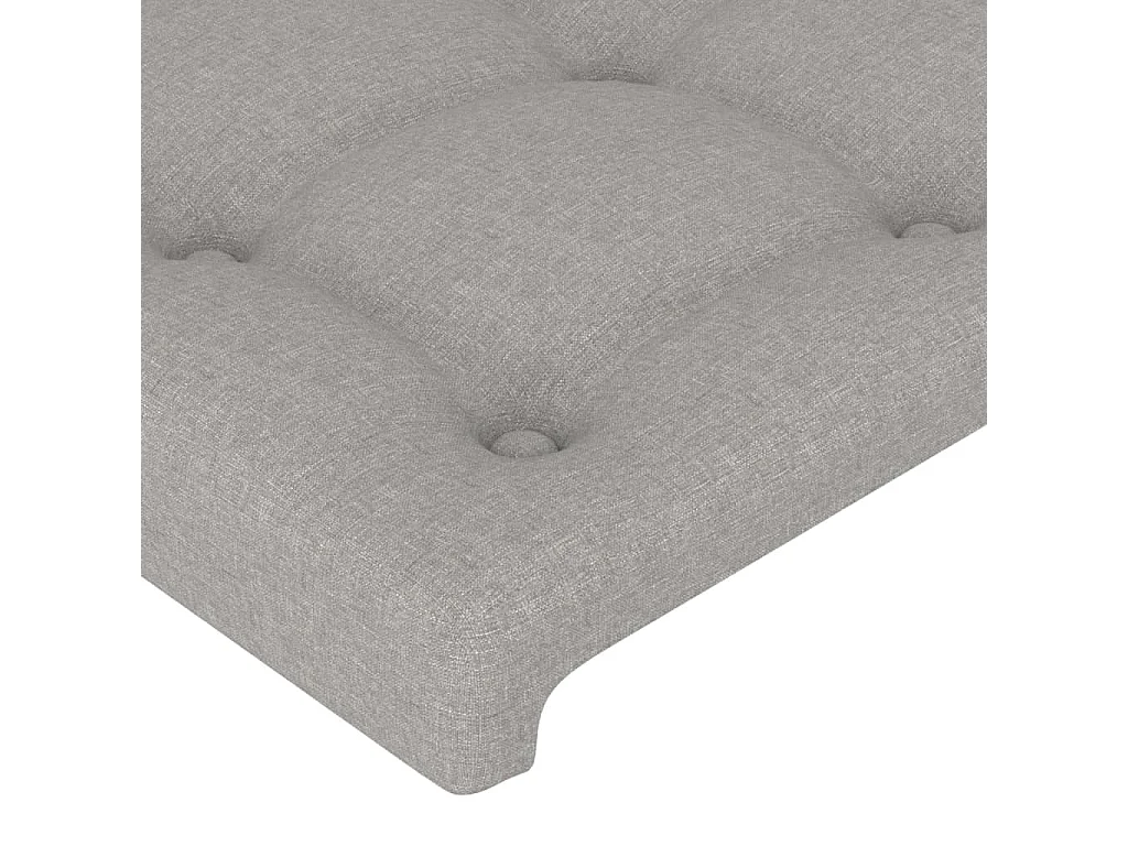 Tête de lit accessoire tissu grise 83 x 16 x 128 cm TDL0201261