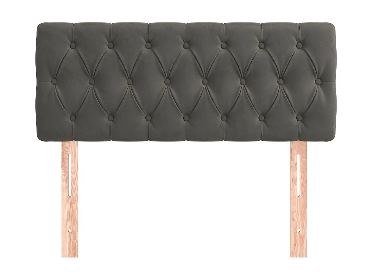 Tête de lit accessoire tissu grise 90 x 7 x 88 cm TDL0203157