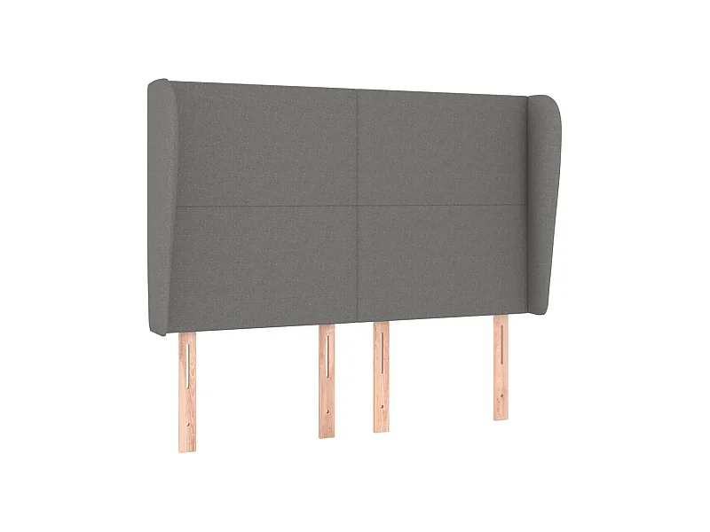 Tête de lit accessoire tissu grise 147 x 23 x 128 cm TDL0205003