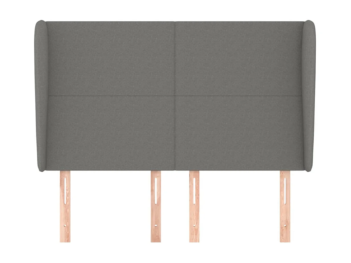 Tête de lit accessoire tissu grise 147 x 23 x 128 cm TDL0205003