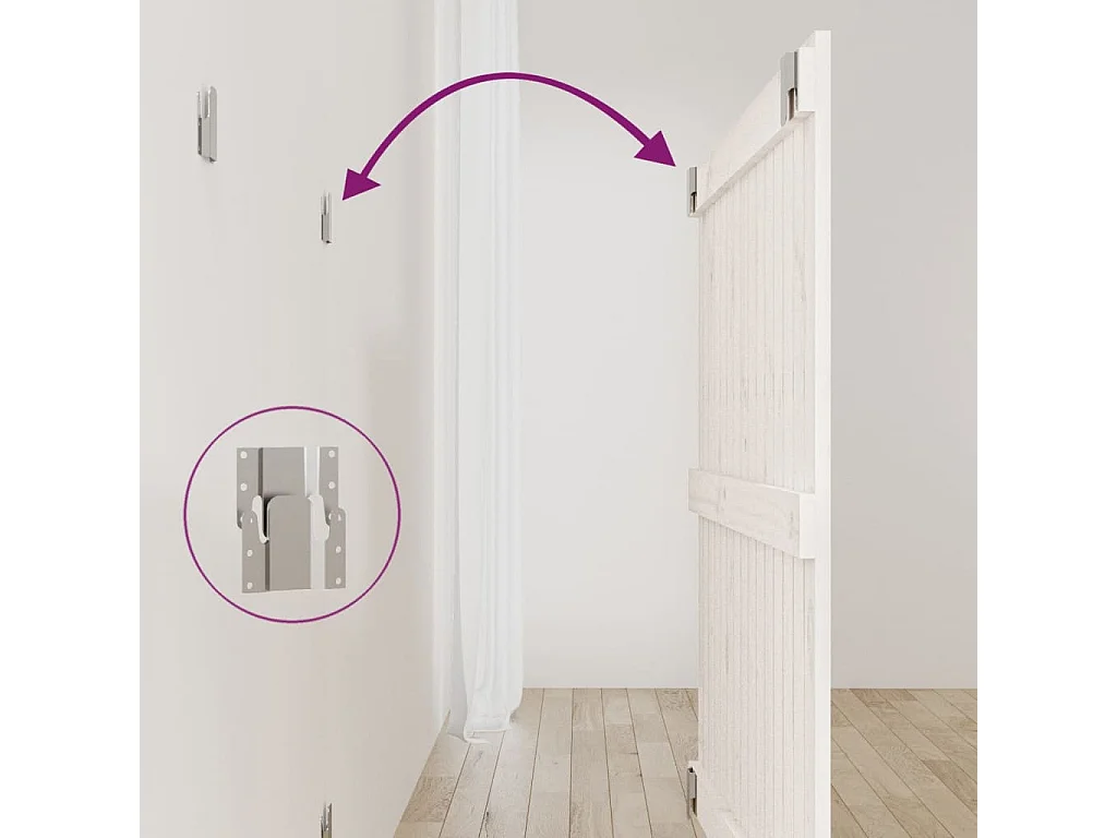 Tête de lit accessoire bois blanche 95.5 x 3 x 90 cm TDL0202681