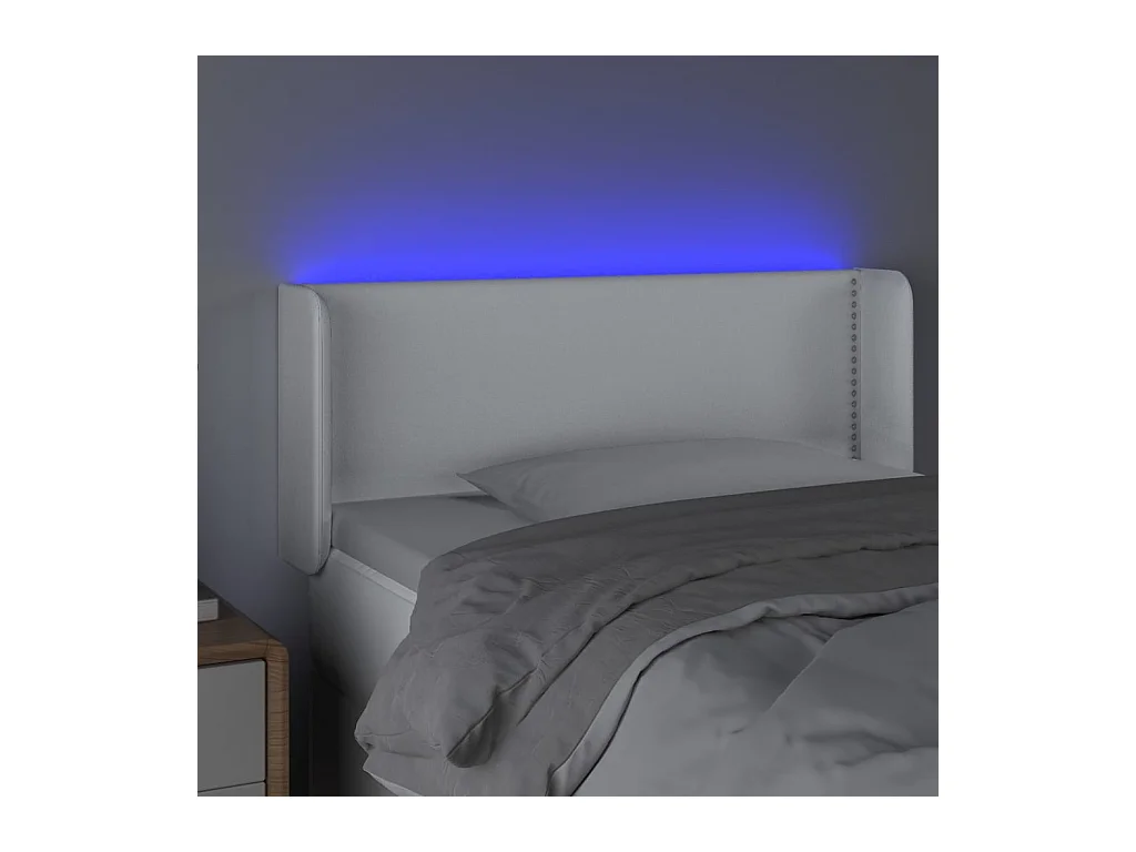 Tête de lit accessoire blanche 103 x 16 x 78 cm TDL0201945