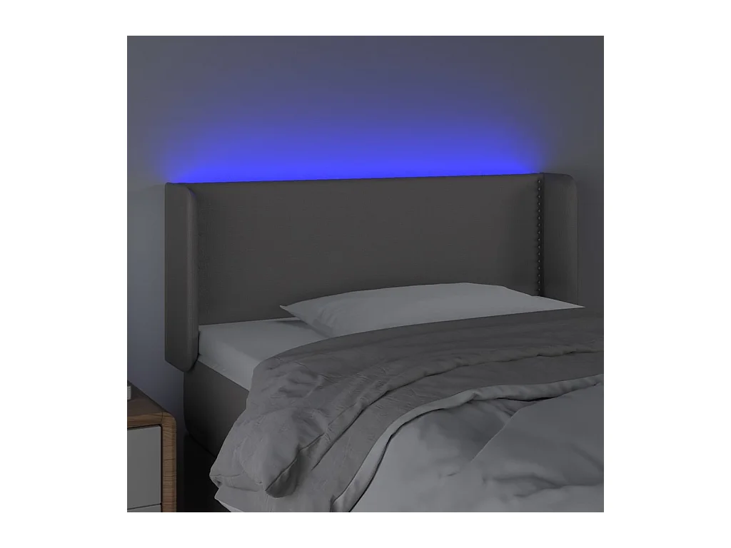 Tête de lit accessoire grise 103 x 16 x 78 cm TDL0201506