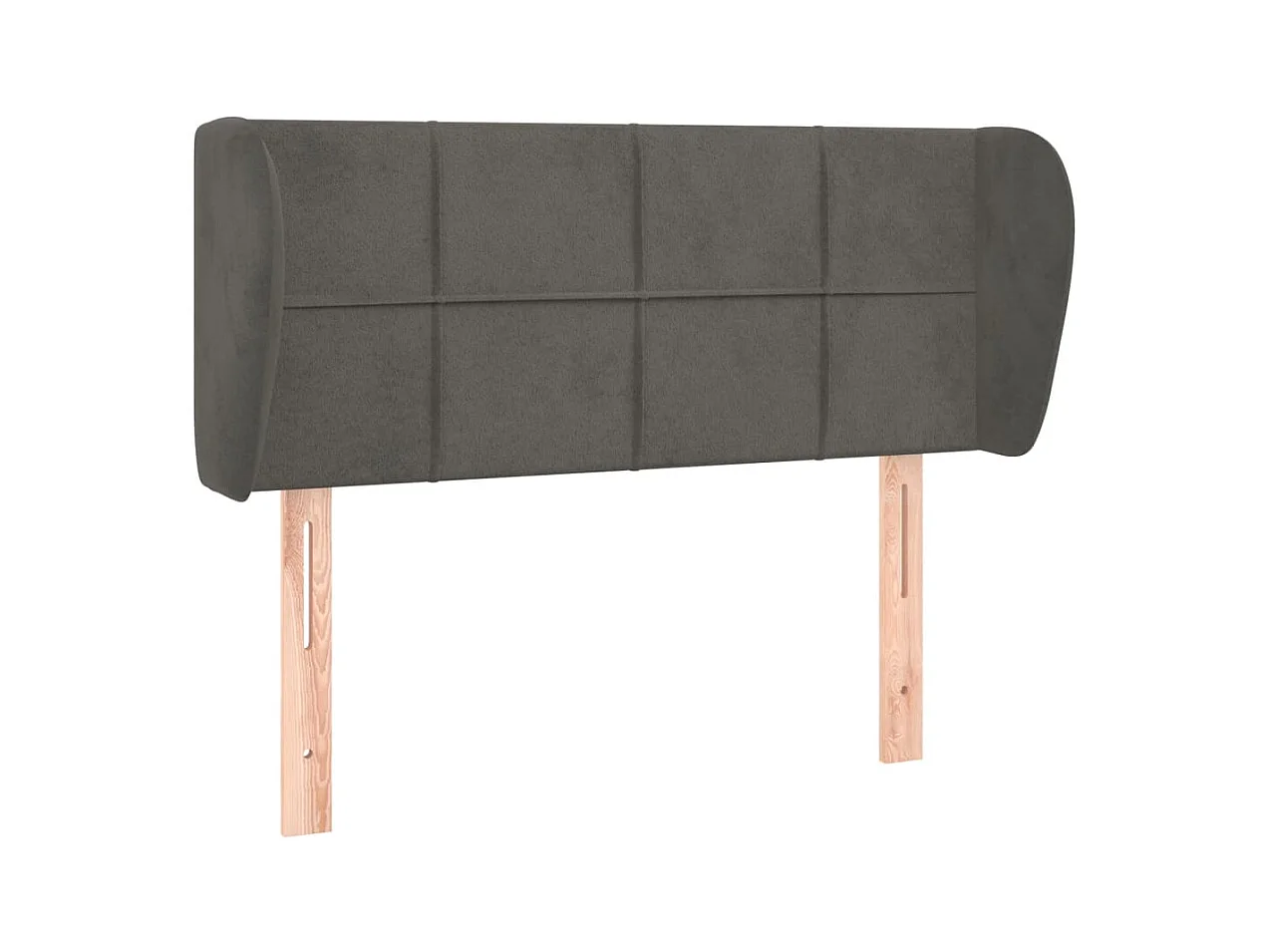 Tête de lit accessoire tissu grise 83 x 23 x 88 cm TDL0204878