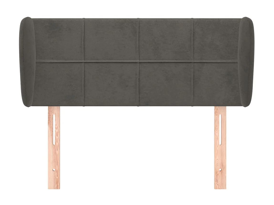 Tête de lit accessoire tissu grise 83 x 23 x 88 cm TDL0204878