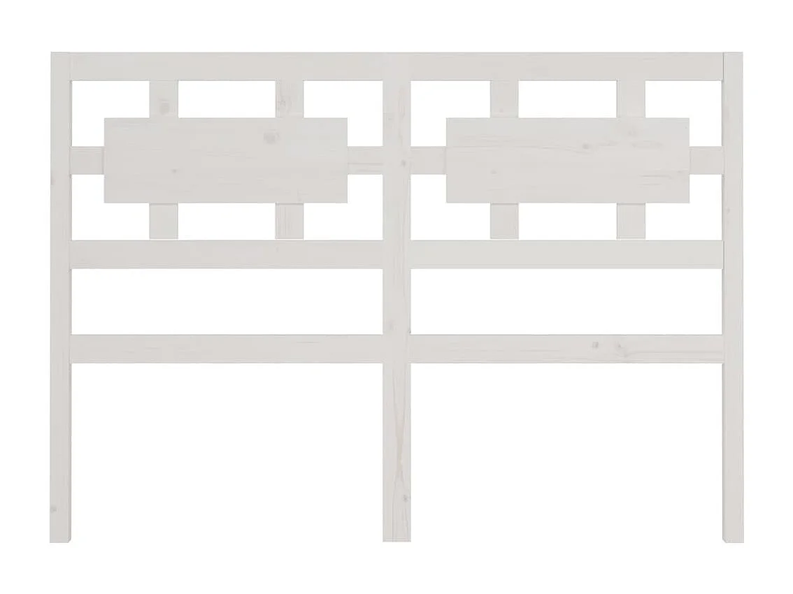Tête de lit accessoire bois blanche 125.5 x 4 x 100 cm TDL0203931