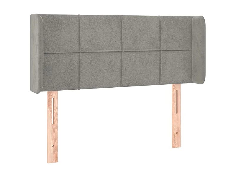 Tête de lit accessoire tissu grise 103 x 16 x 88 cm TDL0205306