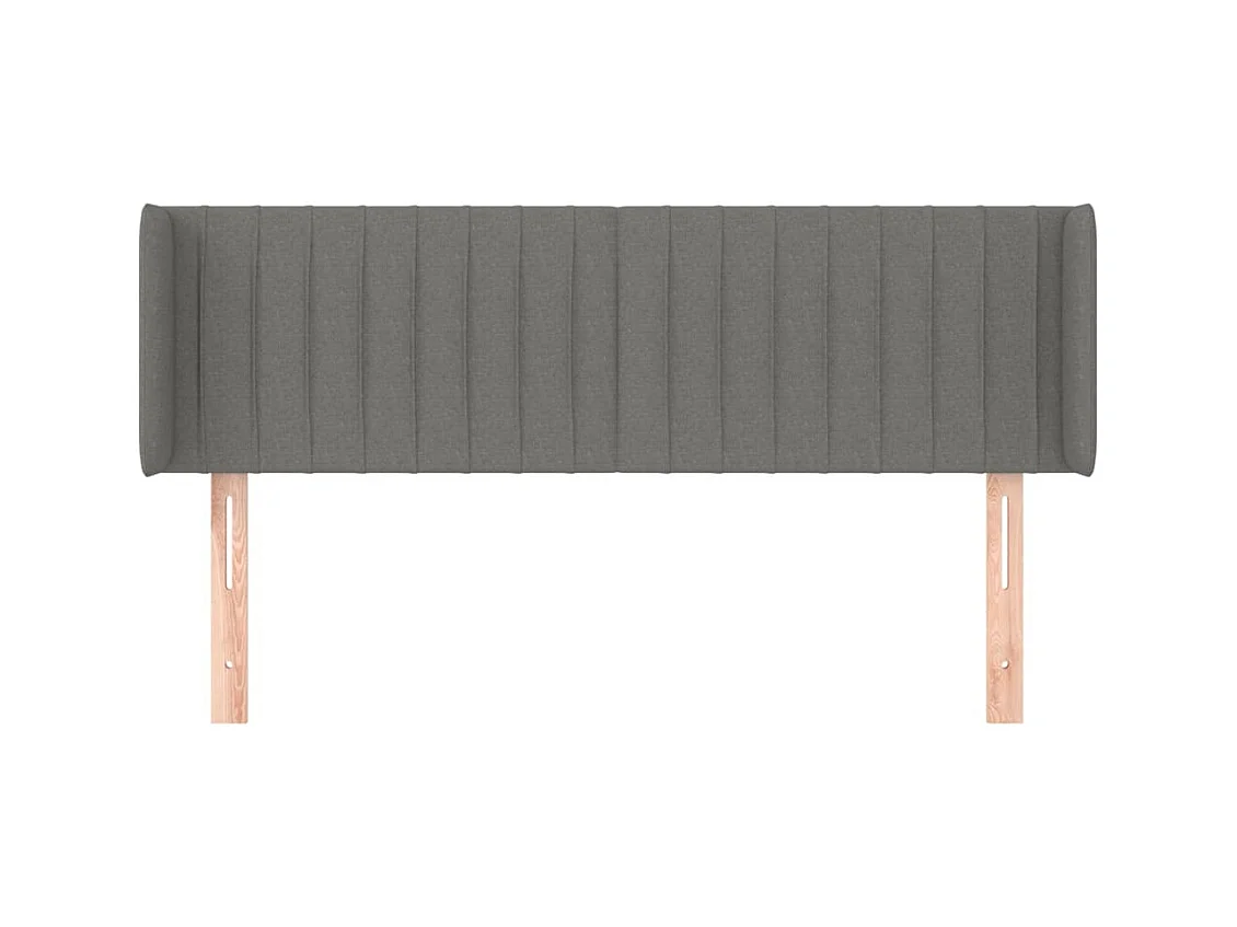 Tête de lit accessoire tissu grise 147 x 16 x 88 cm TDL0205014