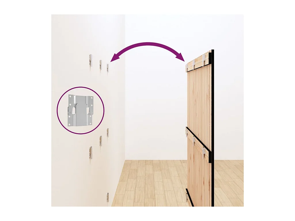 Tête de lit accessoire bois marron 127.5 x 3 x 110 cm TDL0202545