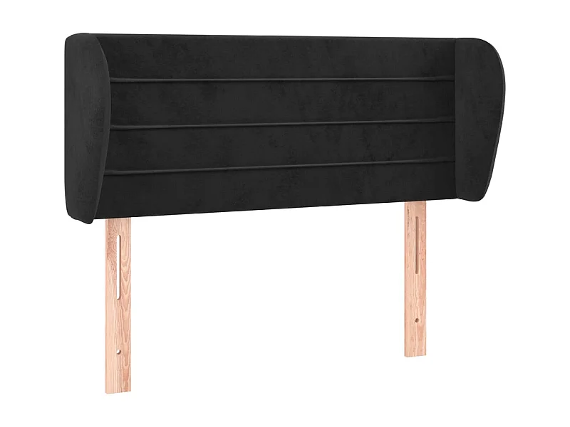 Tête de lit accessoire tissu noire 93 x 23 x 88 cm TDL0204378