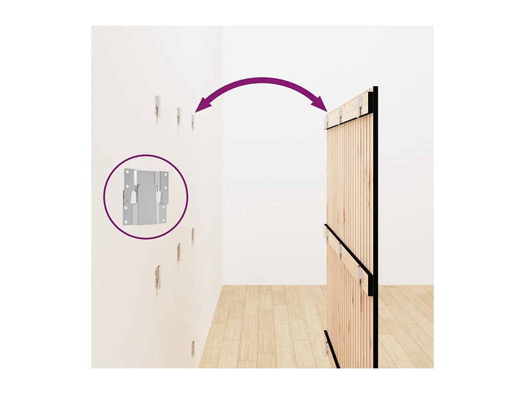 Tête de lit accessoire bois marron 146.5 x 3 x 110 cm TDL0202535