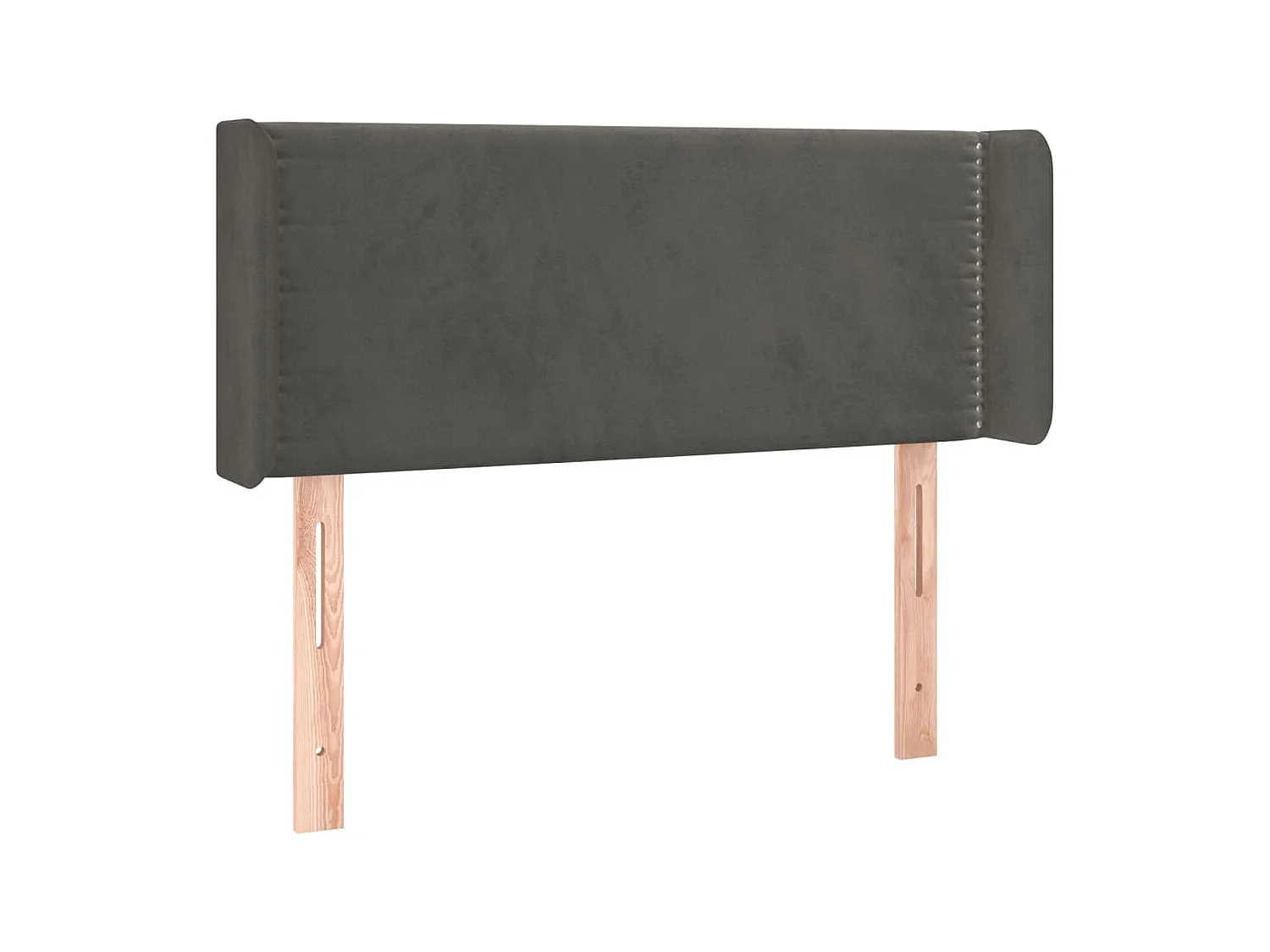 Tête de lit accessoire tissu grise 93 x 16 x 78 cm TDL0200973