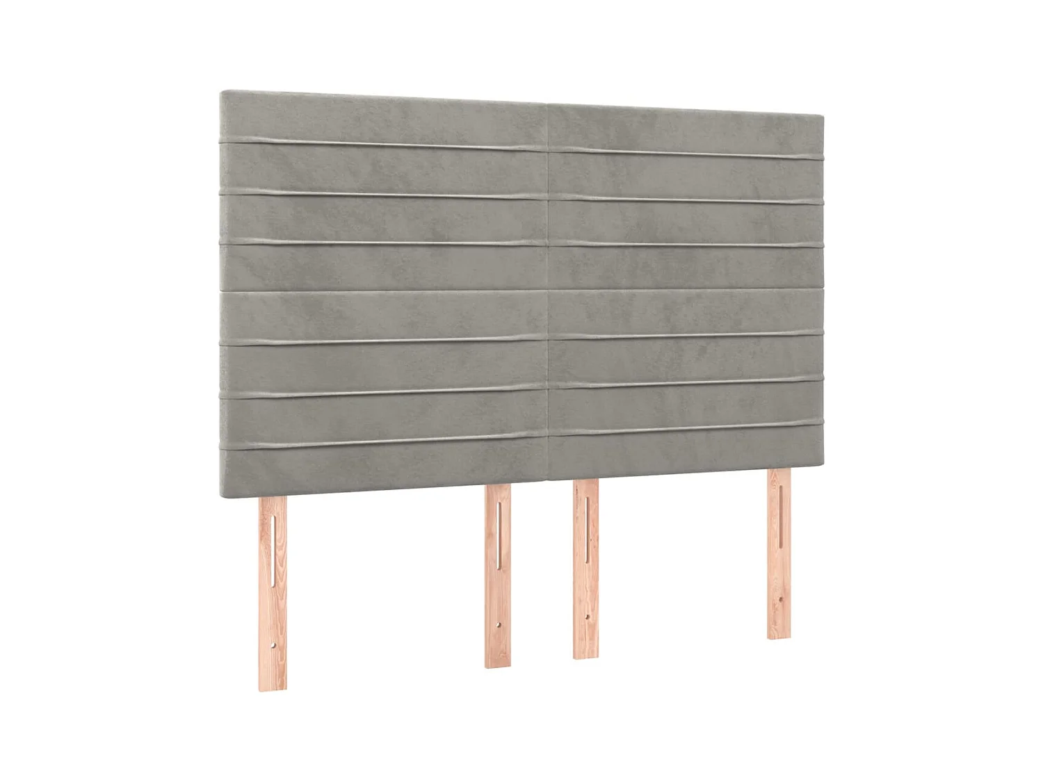 Tête de lit accessoire tissu grise 144 x 5 x 118 cm TDL0201406