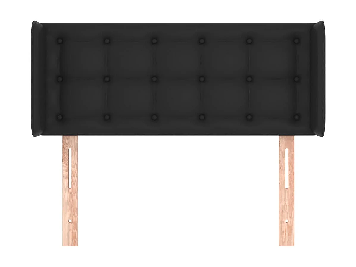 Tête de lit accessoire noire 103 x 16 x 88 cm TDL0204624