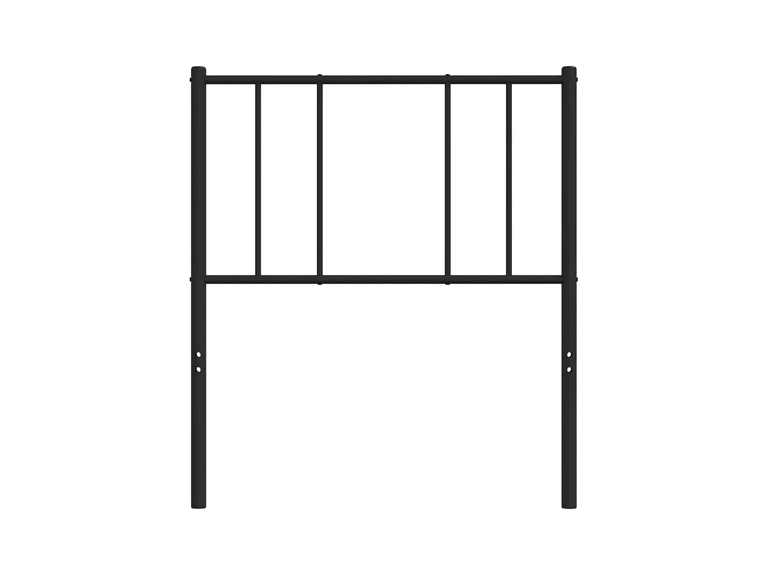 Tête de lit accessoire métal argentée 85 x 3 x 90 cm TDL0202407