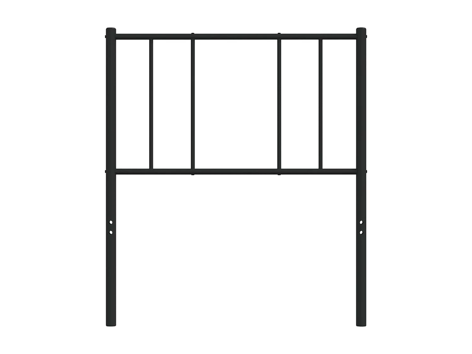 Tête de lit accessoire métal argentée 85 x 3 x 90 cm TDL0202407