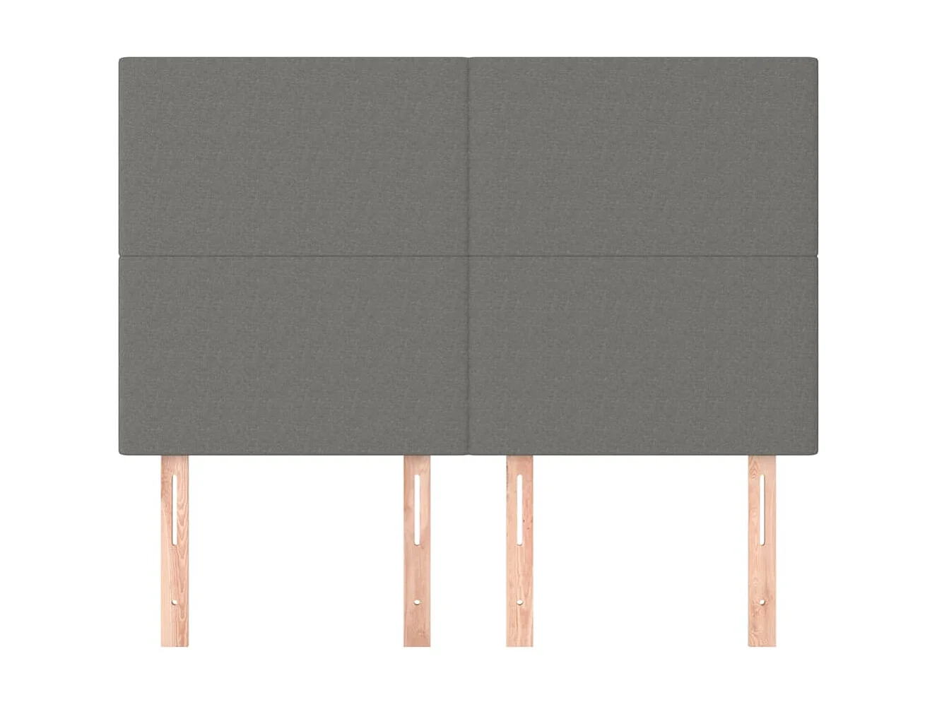 Tête de lit accessoire tissu grise 144 x 5 x 128 cm TDL0206011