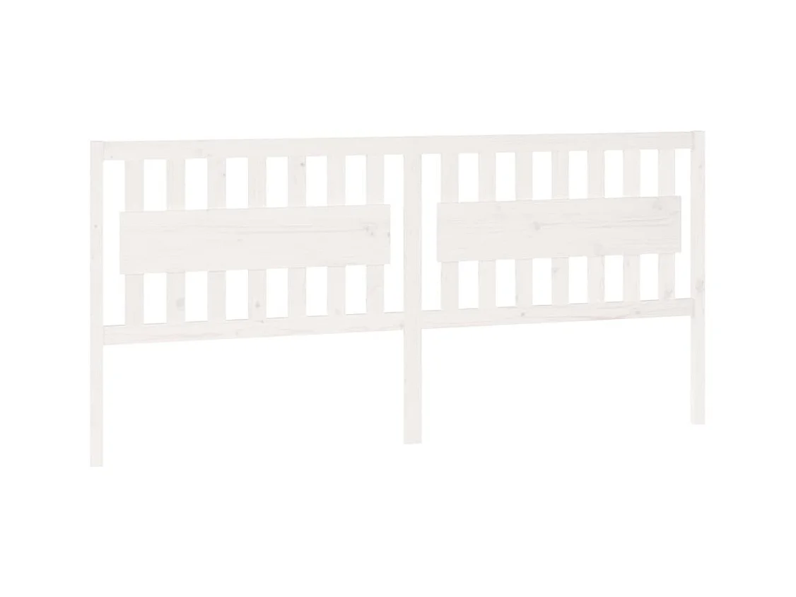 Tête de lit accessoire bois blanche 205.5 x 4 x 100 cm TDL0203731