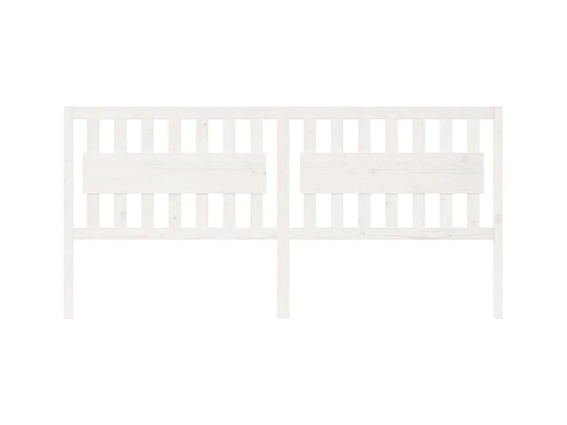Tête de lit accessoire bois blanche 205.5 x 4 x 100 cm TDL0203731