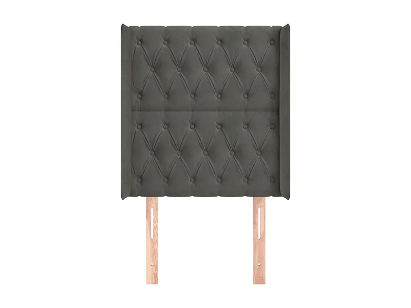 Tête de lit accessoire tissu grise 83 x 16 x 128 cm TDL0204909