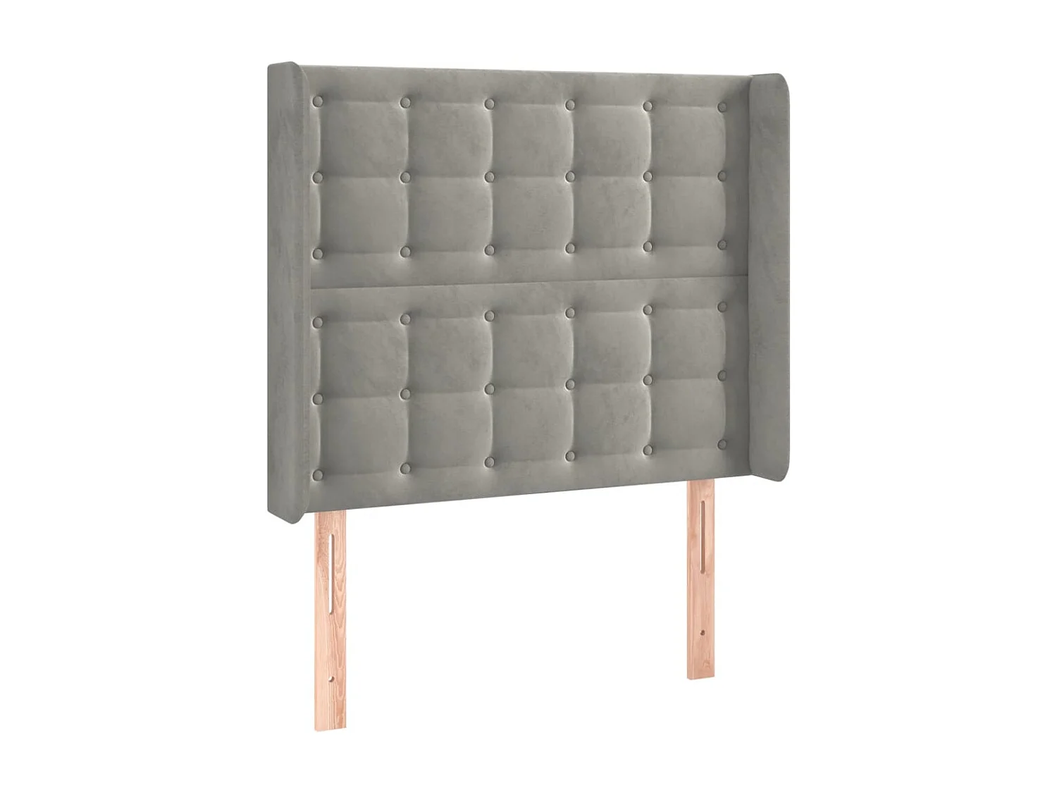 Tête de lit accessoire tissu grise 103 x 16 x 118 cm TDL0201427