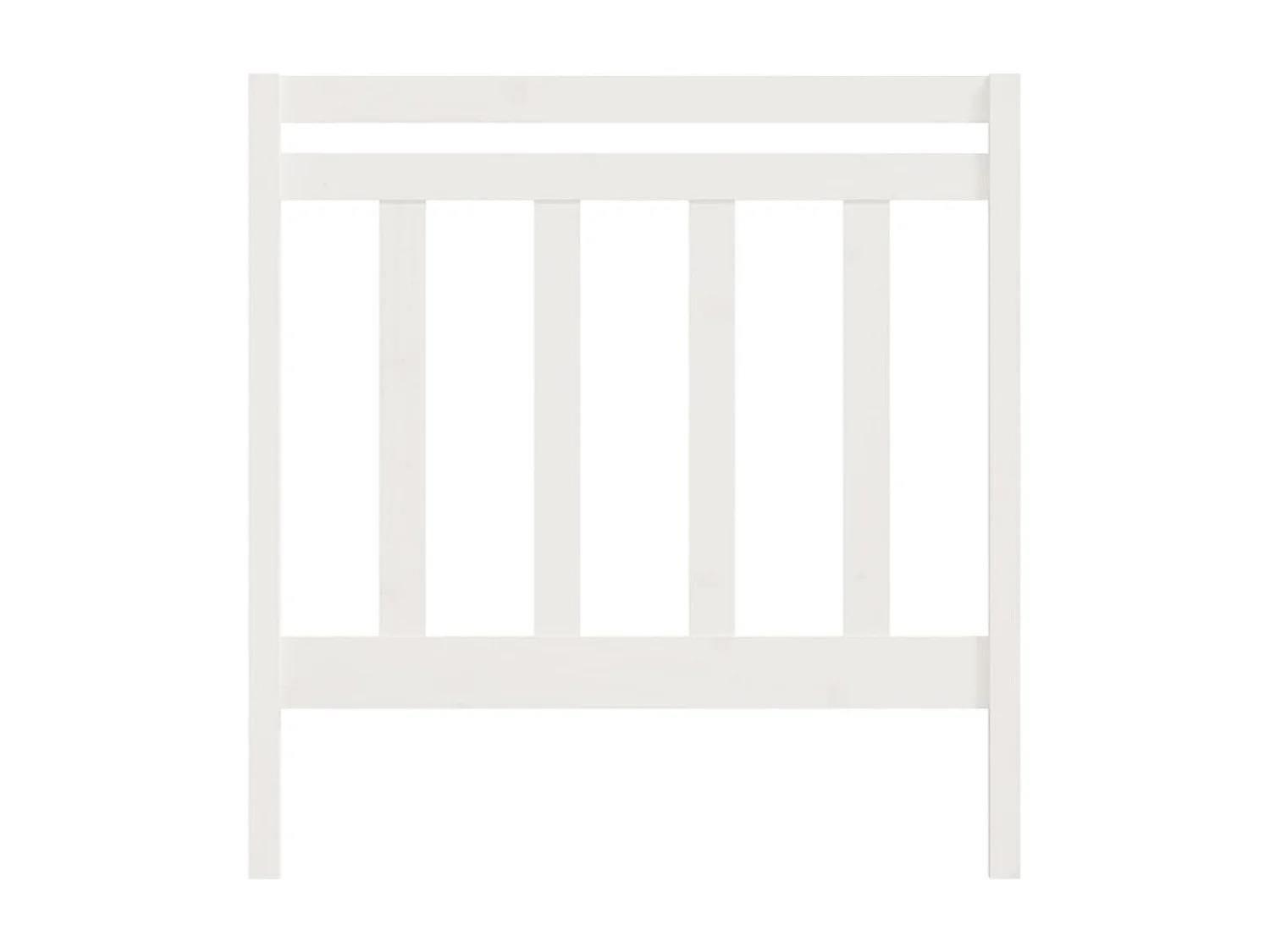 Tête de lit accessoire bois blanche 95 x 4 x 100 cm TDL0203657