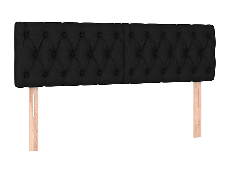 Tête de lit accessoire tissu noire 144 x 7 x 88 cm TDL0206252