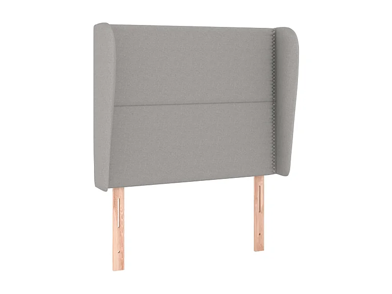 Tête de lit accessoire tissu grise 103 x 23 x 128 cm TDL0205301