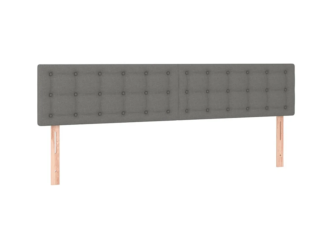Tête de lit accessoire tissu grise 200 x 5 x 88 cm TDL0206391