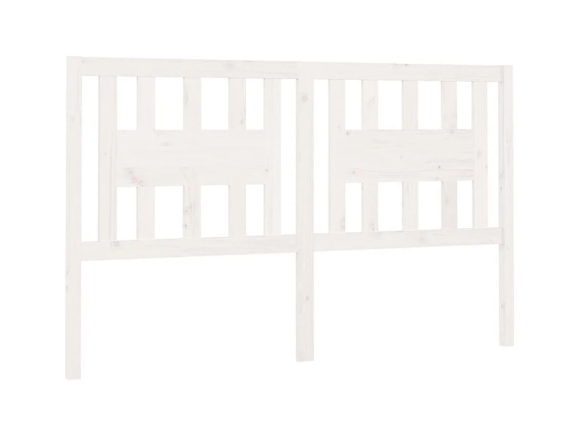 Tête de lit accessoire bois blanche 126 x 4 x 100 cm TDL0203909
