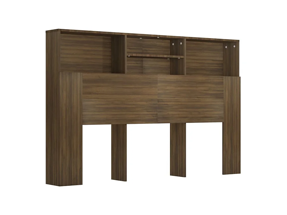 Tête de lit avec effet bois marron 160 x 19 x 103.5 cm TDL0200061