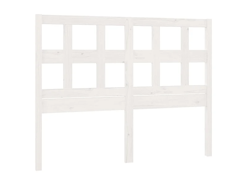 Tête de lit accessoire bois blanche 145.5 x 4 x 100 cm TDL0203872