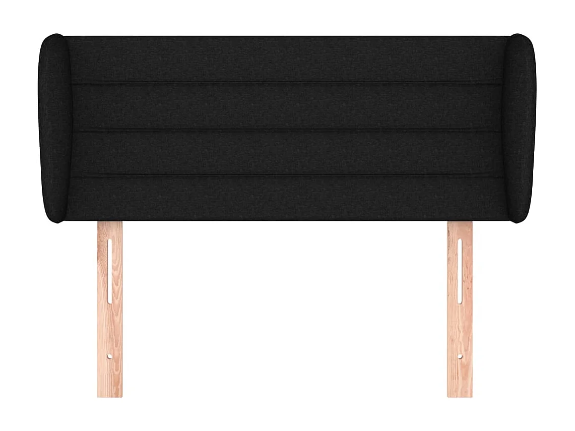 Tête de lit accessoire tissu noire 103 x 23 x 88 cm TDL0204591