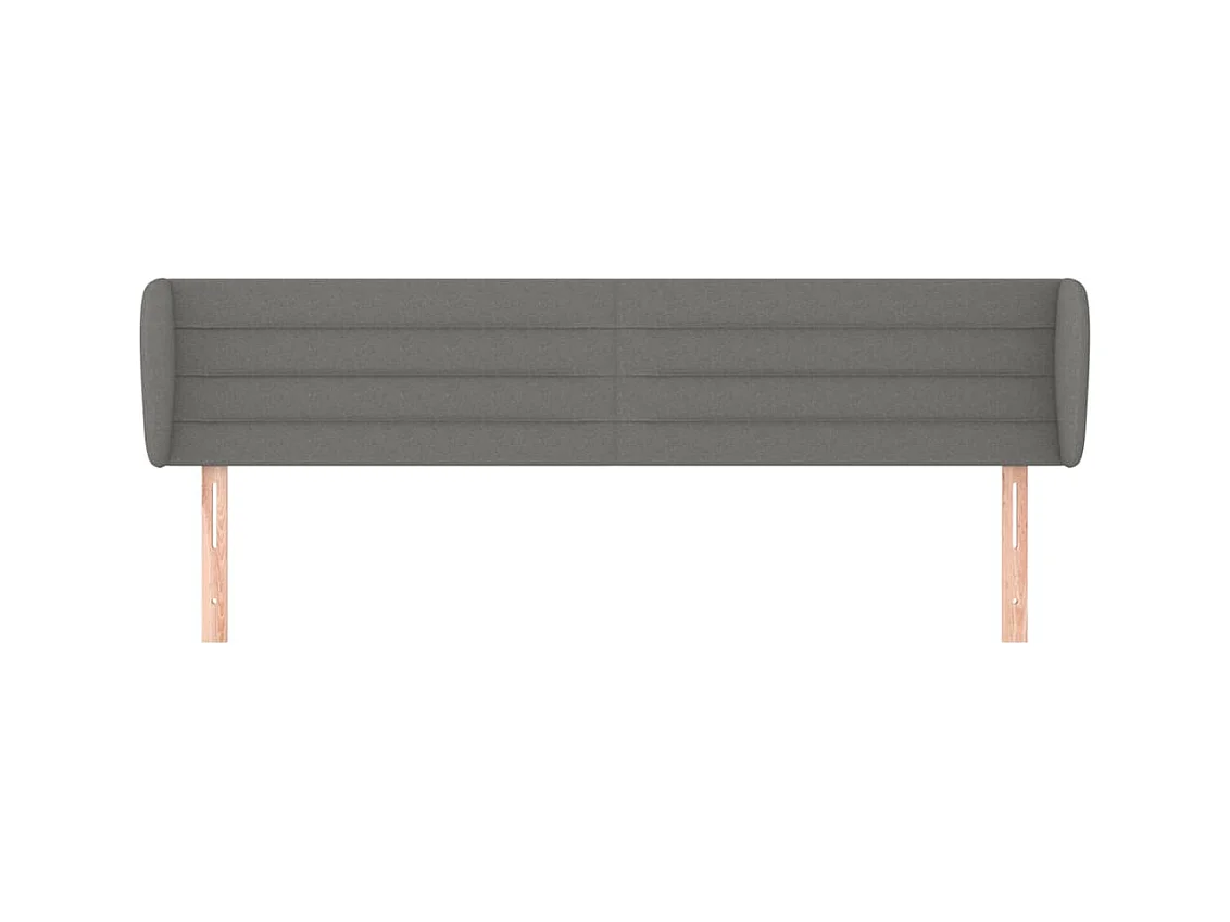 Tête de lit accessoire tissu grise 163 x 23 x 88 cm TDL0204974