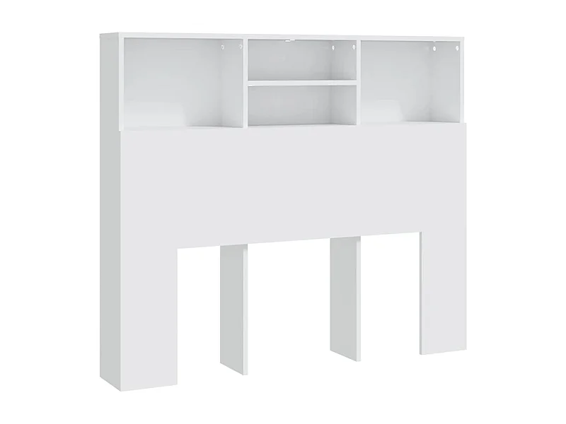 Tête de lit avec effet bois blanche 120 x 19 x 103.5 cm TDL0200109