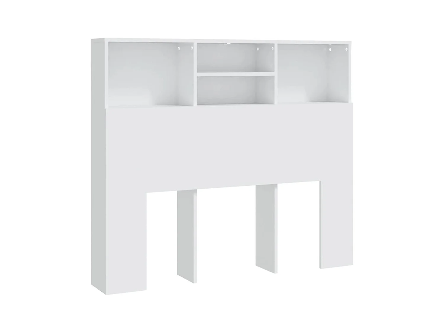 Tête de lit avec effet bois blanche 120 x 19 x 103.5 cm TDL0200109
