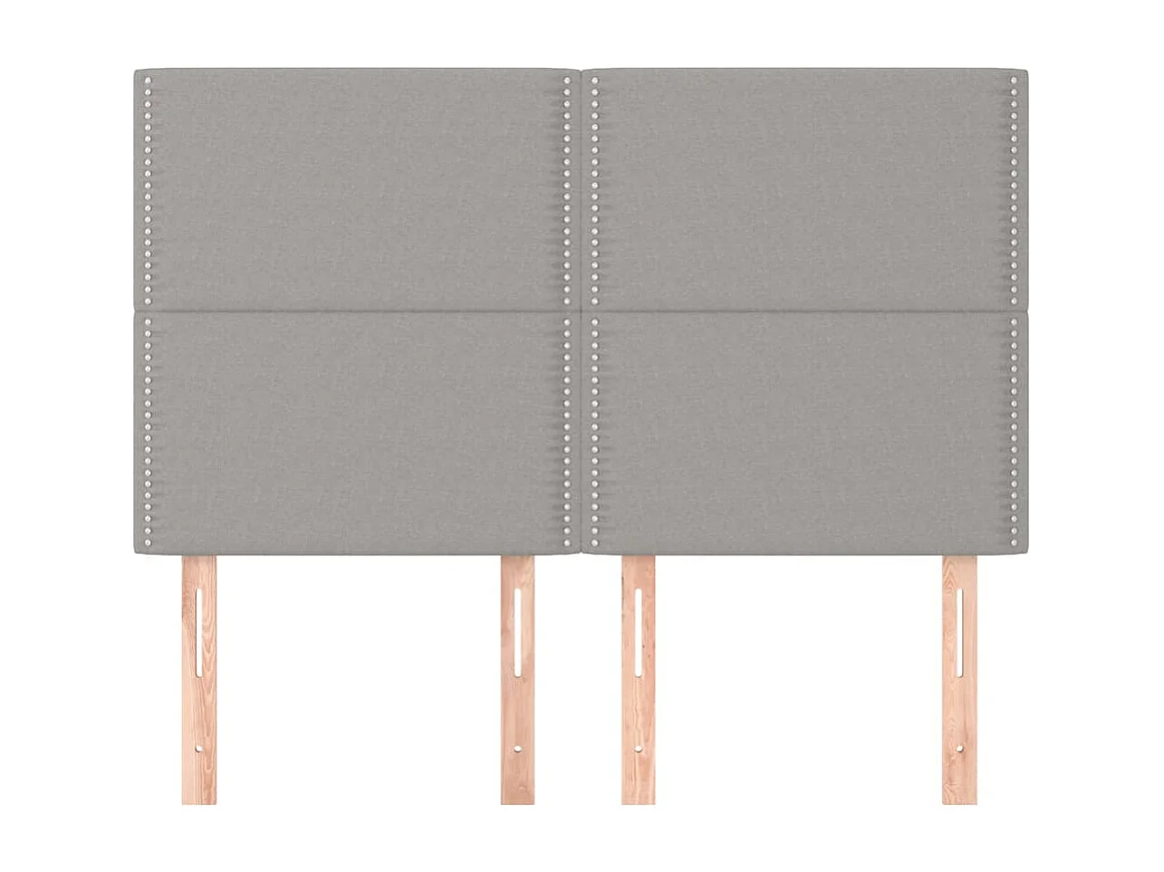 Tête de lit accessoire tissu grise 144 x 5 x 128 cm TDL0206037