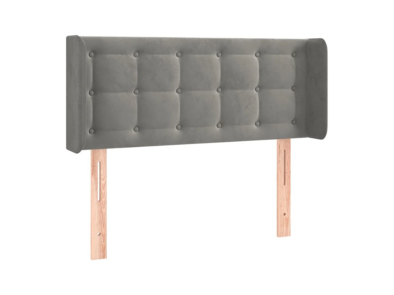 Tête de lit accessoire tissu grise 83 x 16 x 88 cm TDL0205130