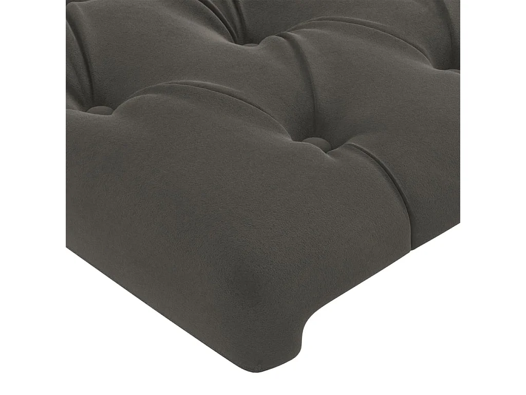 Tête de lit accessoire tissu grise 80 x 7 x 78 cm TDL0201027