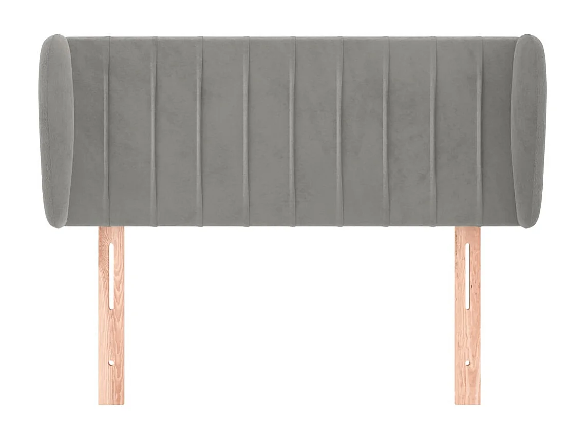 Tête de lit accessoire tissu grise 103 x 23 x 88 cm TDL0205278