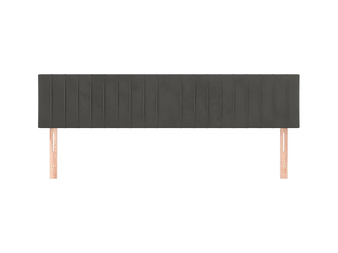 Tête de lit accessoire tissu grise 200 x 5 x 88 cm TDL0206382