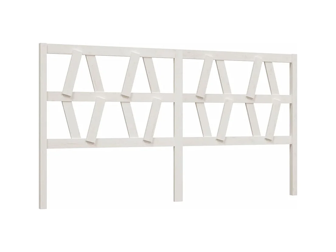 Tête de lit accessoire bois blanche 206 x 4 x 100 cm TDL0203719