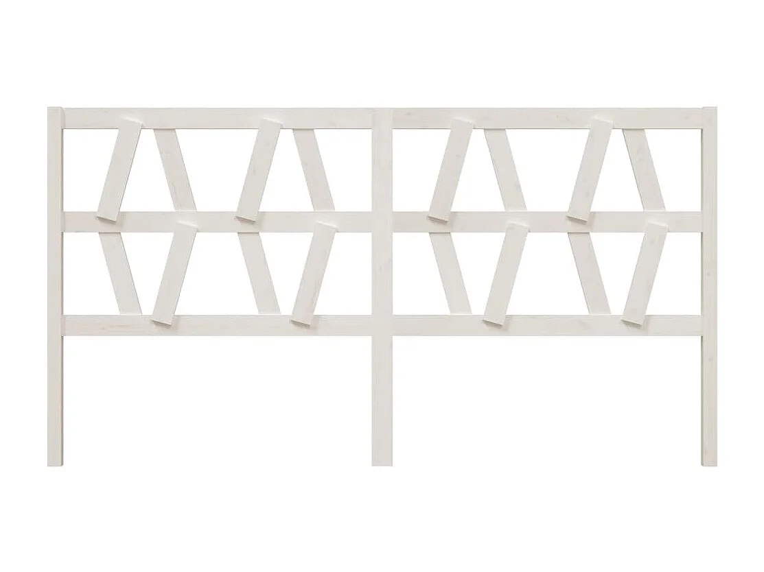 Tête de lit accessoire bois blanche 206 x 4 x 100 cm TDL0203719