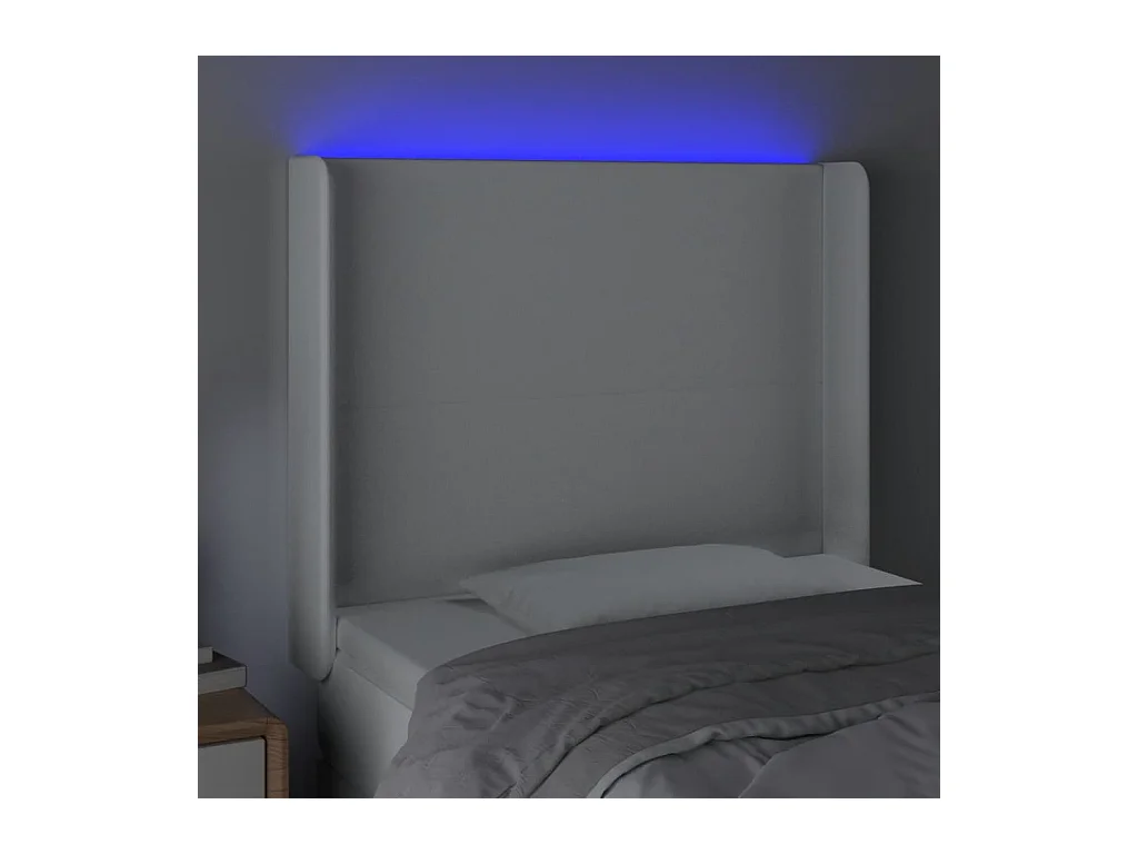 Tête de lit accessoire blanche 103 x 16 x 118 cm TDL0201948