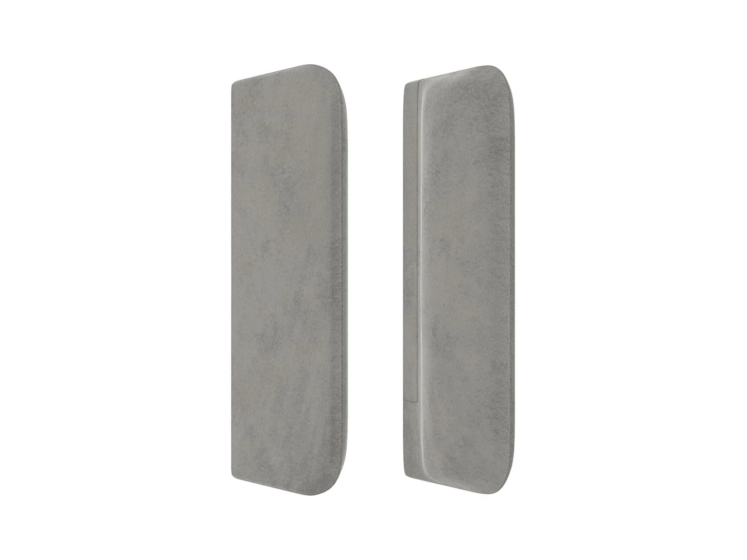 Tête de lit accessoire tissu grise 203 x 16 x 88 cm TDL0205175